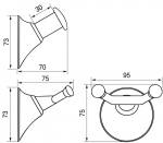 Gancho individual para colgar ropa