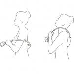 Esponja de toalla para cuerpo, mango corto